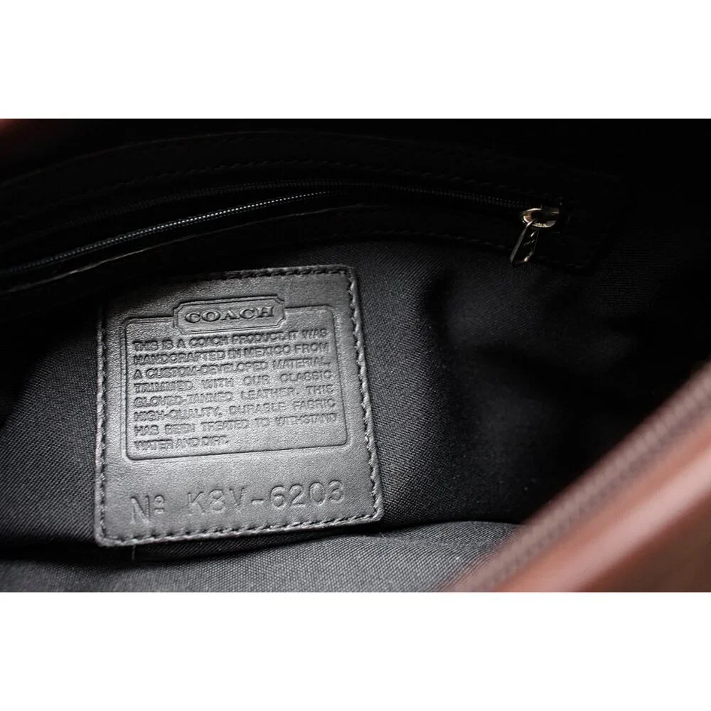 Coach Vintage - Ergo Neo Pocket Zip in Mahogany + Nickel Hardware, Mexico 1998